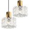 Bubble Glass Pendant Lamps by Helena Tynell, 1960s, Set of 2, Image 6