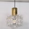 Bubble Glass Pendant Lamps by Helena Tynell, 1960s, Set of 2 3