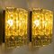 Wall Lamps in Brass and Glass, 1970s, Set of 2 5