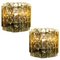 Wall Lamps in Brass and Glass, 1970s, Set of 2, Image 1