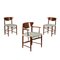 Teak and Foam Chairs, Italy, 1960s, Set of 3, Image 1