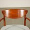 Teak and Foam Chairs, Italy, 1960s, Set of 3 7