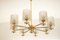 Vintage Brass and Glass Chandelier from Austria, 1970s, Image 1