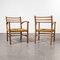 French Woven Rush Armchairs, 1950s, Set of 2, Image 7