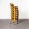 Tecta Stacking Dining Chairs in Beech Wood, 1950s, Set of 8 3