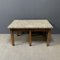 Eichenholz Schreibtisch mit Granitplatte 10