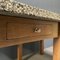 Eichenholz Schreibtisch mit Granitplatte 28