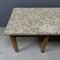 Eichenholz Schreibtisch mit Granitplatte 11