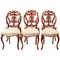 Antique Carved Walnut Dining Chairs, Set of 6 1