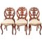 Antique Carved Walnut Dining Chairs, Set of 6, Image 1