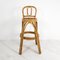 Vintage Bamboo Bar Stool, Image 1