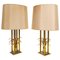 Vintage Brass Pineapple Table Lamps, 1970s, Set of 2 1