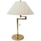 Brass Swing Arm Table Lamp, Germany, 1970s, Image 1