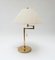 Brass Swing Arm Table Lamp, Germany, 1970s, Image 2