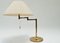 Brass Swing Arm Table Lamp, Germany, 1970s, Image 3