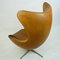 Egg Chair Modèle 3317 en Cuir Cognac par Arne Jacobsen pour Fritz Hansen 6