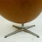 Cognacfarbener Modell 3317 Egg Chair von Arne Jacobsen für Fritz Hansen 12