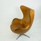 Cognac Leather Model 3317 Egg Chair by Arne Jacobsen for Fritz Hansen 9