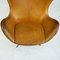 Egg chair nr. 3317 in pelle color cognac di Arne Jacobsen per Fritz Hansen, Immagine 13