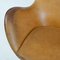 Egg chair nr. 3317 in pelle color cognac di Arne Jacobsen per Fritz Hansen, Immagine 11