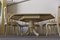 Hexagonal Extendable Dining Table & Chairs Set, 1970s, Set of 8, Image 12