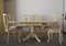 Hexagonal Extendable Dining Table & Chairs Set, 1970s, Set of 8 1