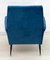 Mid-Century Modern Italian Velvet Lounge Chair, 1950s 8