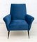 Mid-Century Modern Italian Velvet Lounge Chair, 1950s 2