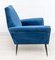 Mid-Century Modern Italian Velvet Lounge Chair, 1950s 6
