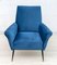Mid-Century Modern Italian Velvet Lounge Chair, 1950s 4