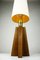 Mid-Century Table Lamp with Wooden Cross Base from Doria Leuchten 4