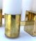 Brass & Opaline Sconce, 1970s 5