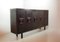 Large De Coene Style Belgian Brutalist Black Sideboard with Red Accents, 1960s 2