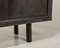 Large De Coene Style Belgian Brutalist Black Sideboard with Red Accents, 1960s 9