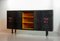 Large De Coene Style Belgian Brutalist Black Sideboard with Red Accents, 1960s 4