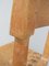 Silla auxiliar escandinava de madera rústica, Imagen 3