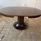 Italian Round Extendable Dining Table, 1970s 2