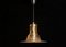 Brass and Glass Pendant Lamp by Börje Claes for Norelett, 1970s 4