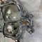 Vintage Japanese Industrial Cast Aluminium & Glass Bulkhead Sconce 5