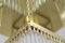 Brass Chandelier with Glass Rods, 1980s 8