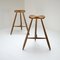 Danish Tripod Stools from Arne Hovmand-Olsen, 1940s, Set of 2 1