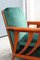 Cherrywood & Forest Green Velvet Lounge Chairs by Paolo Buffa, 1950s, Set of 2 6