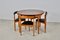 Mid-Century Teak Dining Table & Chairs Set by Hans Olsen for Frem Røjle, Set of 5, Image 1