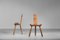 Chaises Trépied en Chêne par Charlotte Perriand, France, Set de 2 5