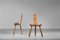 French Oak Tripod Chairs by Charlotte Perriand, Set of 2, Image 5