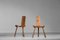 French Oak Tripod Chairs by Charlotte Perriand, Set of 2 7