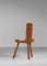 French Oak Tripod Chairs by Charlotte Perriand, Set of 2, Image 13