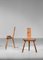 French Oak Tripod Chairs by Charlotte Perriand, Set of 2, Image 4