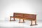 Large Solid Oak French Church Benches, 1960s, Set of 2 12