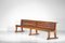 Large Solid Oak French Church Benches, 1960s, Set of 2, Image 12
